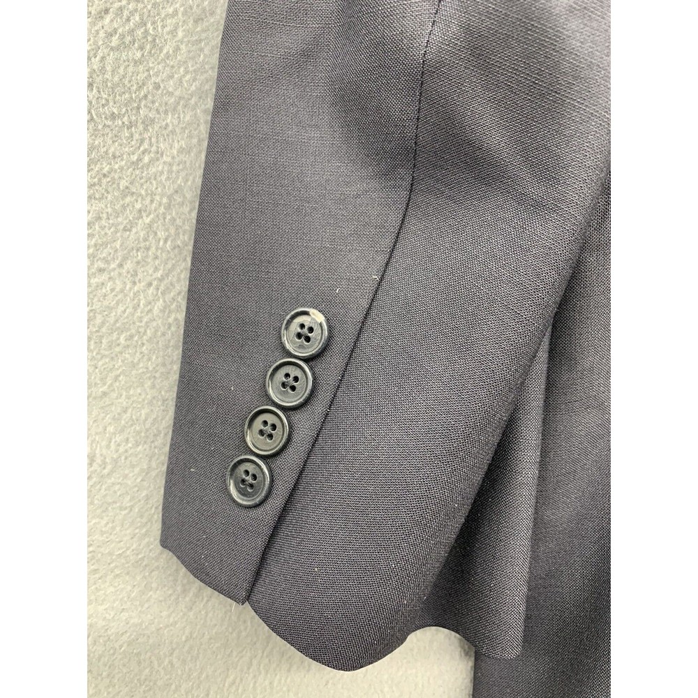346 Brooks Brothers Sports Coat Blazer Mens Size 43 L Blue 2009 Two Button Front - Picture 13 of 16